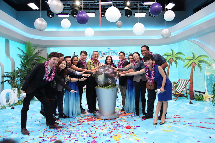 Guests and working staff celebrating the successful launching of the “Hawaii ALOHA Cultural Journey”