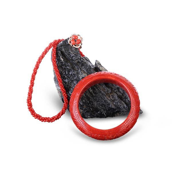 三井珠宝福在眼前红珊瑚手镯