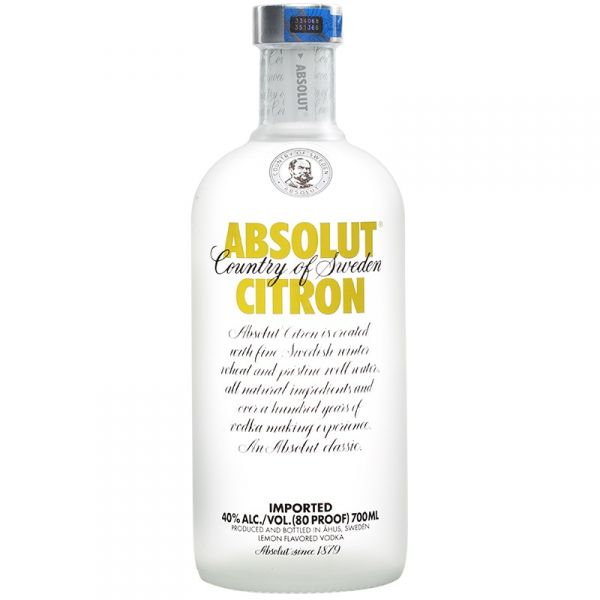 绝对伏特加洋酒柠檬味700ml