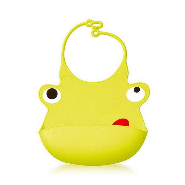 babisil贝儿欣 硅胶卡通围兜 绿色